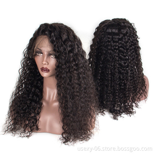 Aliexpress Wholesale Vendor Human Hair Toupee Natural Color Human Hair Full Lace Wig